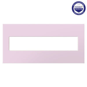 Legrand - AWP5GRA - Five-Gang Screwless Wall Plate with Microban - adorne - Rosa