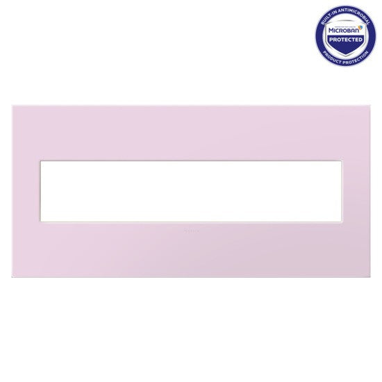 Legrand - AWP5GRA - Five-Gang Screwless Wall Plate with Microban - adorne - Rosa