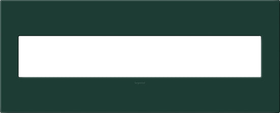 Legrand - AWP6GEG - Six-Gang Screwless Wall Plate with Microban - adorne - Evergreen