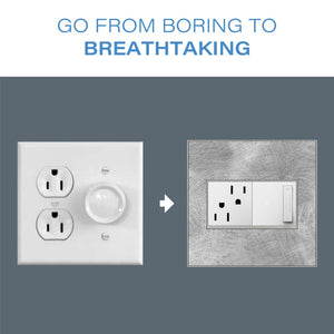 Legrand - AWP6GEG - Six-Gang Screwless Wall Plate with Microban - adorne - Evergreen