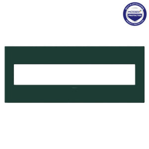 Legrand - AWP6GEG - Six-Gang Screwless Wall Plate with Microban - adorne - Evergreen