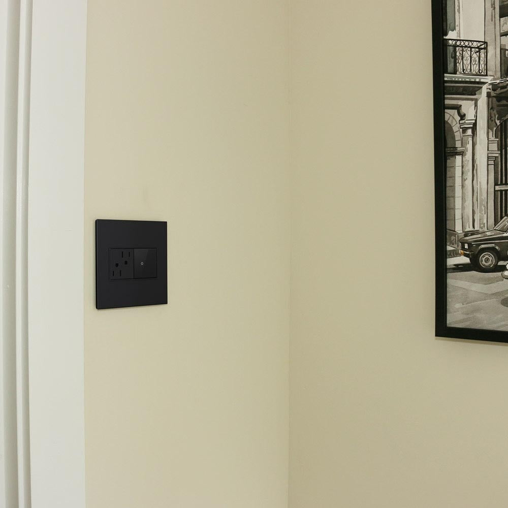 Legrand - AWP6GGR1 - Six-Gang Screwless Wall Plate with Microban - adorne - Graphite
