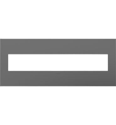 Legrand - AWP6GMG1 - Six-Gang Screwless Wall Plate with Microban - adorne - Magnesium