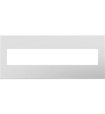 Legrand - AWP6GPW1 - Six-Gang Screwless Wall Plate with Microban - adorne - Powder White