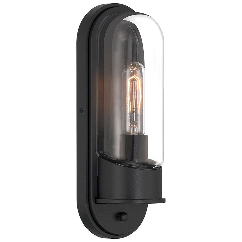 Access - 20320MG-BL/CLR - One Light Outdoor Wall Mount - Magnolia - Black