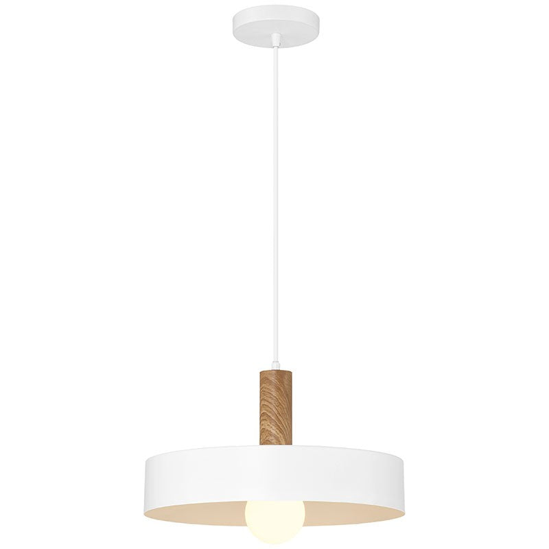 Access - 23798-WH/WGN - One Light Pendant - Slate - White with Wood Grain