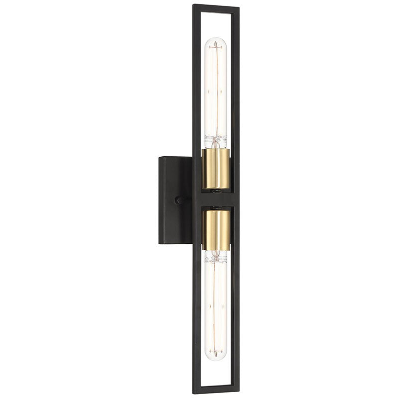 Access - 62349LEDDLP-BWA - LED Wall Sconce - Tyne - Black with Antique Brushed Brass