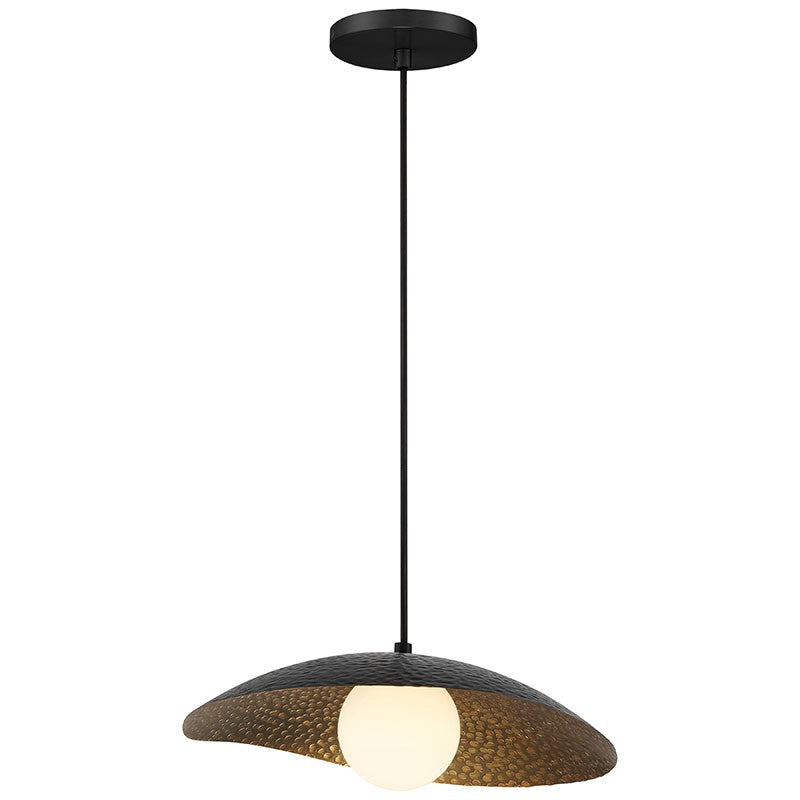 Access - 63134LEDDLP-BWA/OPL - LED Pendant - Yates - Black with Antique Brushed Brass