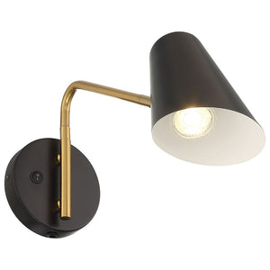 Access - 72014LEDD-BWA - LED Reading Light - Barsa - Black with Antique Brushed Brass