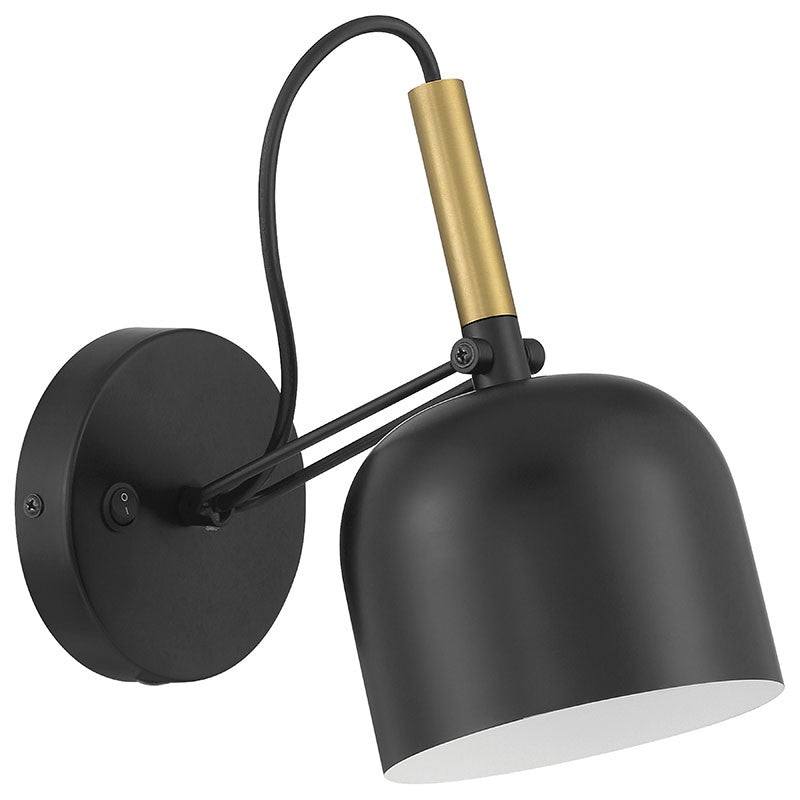 Access - 72018LEDD-BWA - LED Reading Light - Porto - Black with Antique Brushed Brass