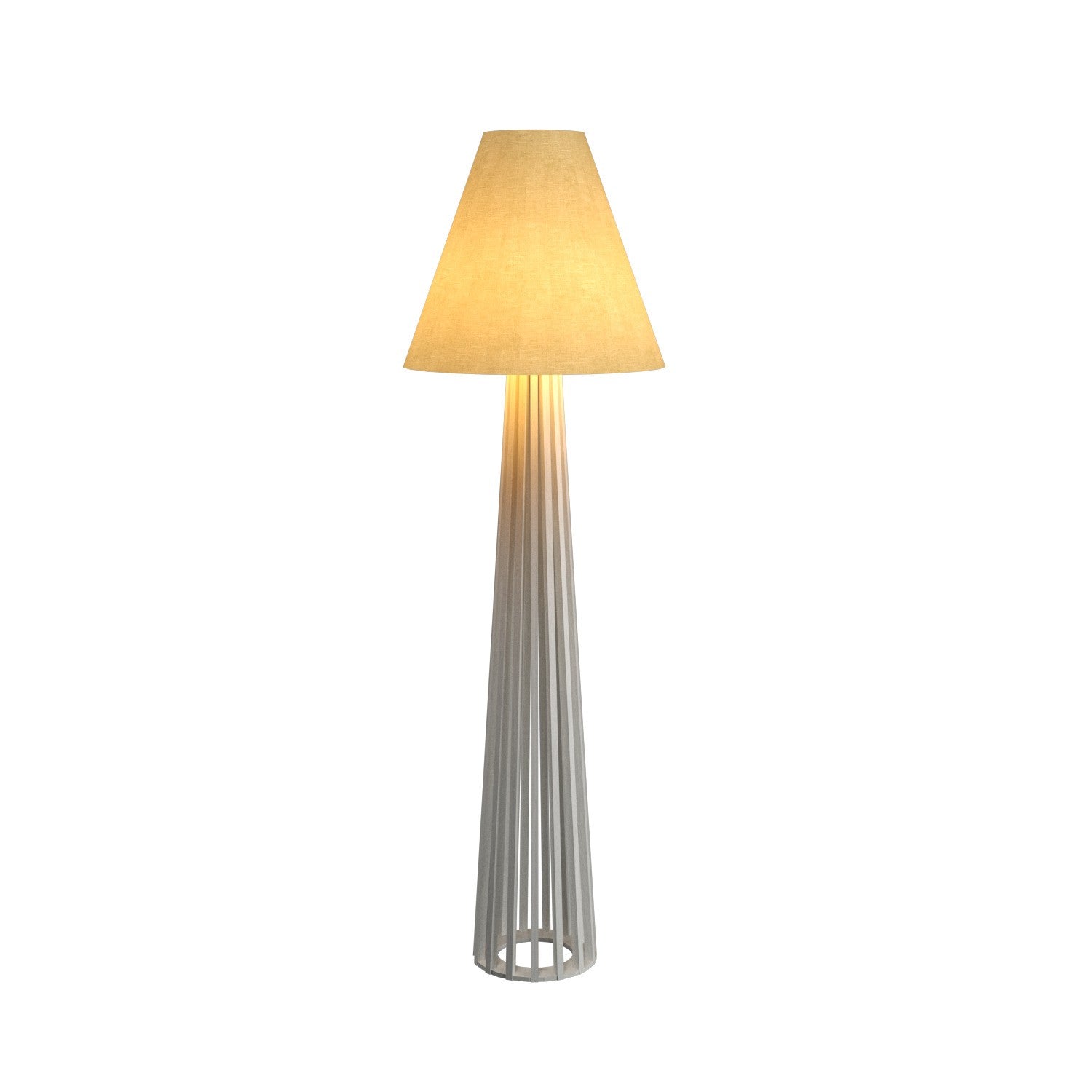 Accord Lighting - 361.47 - One Light Floor Lamp - Slatted - Organic White