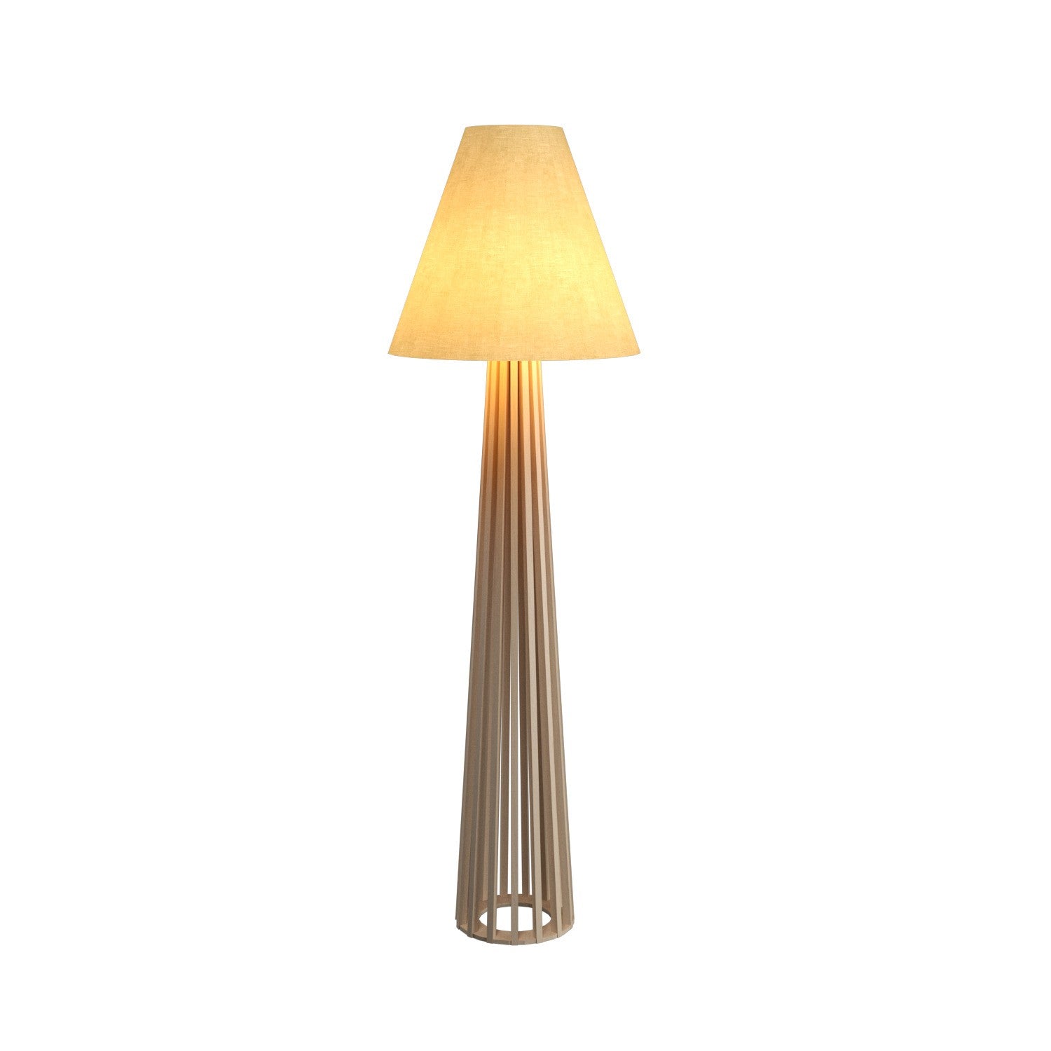 Accord Lighting - 361.48 - One Light Floor Lamp - Slatted - Organic Cappuccino