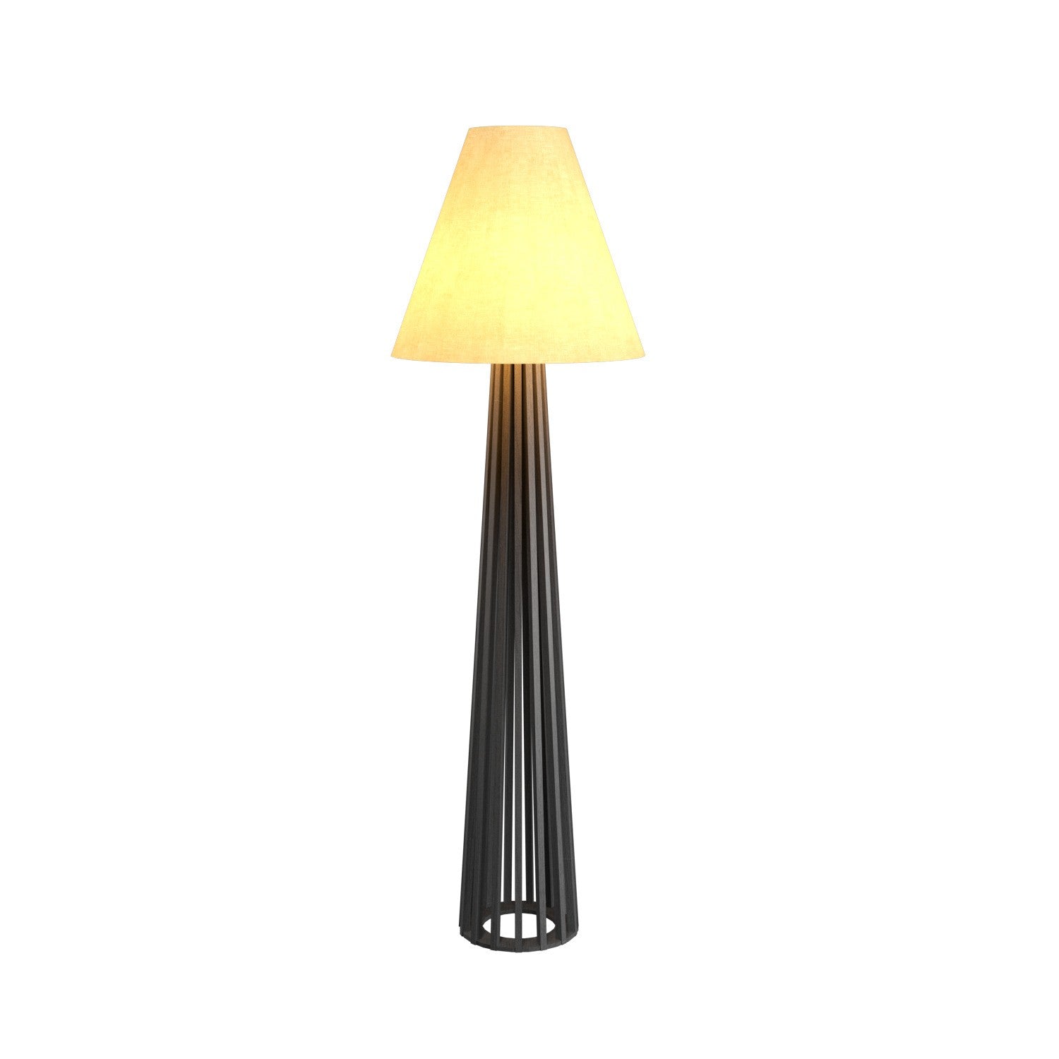 Accord Lighting - 361.50 - One Light Floor Lamp - Slatted - Organic Grey