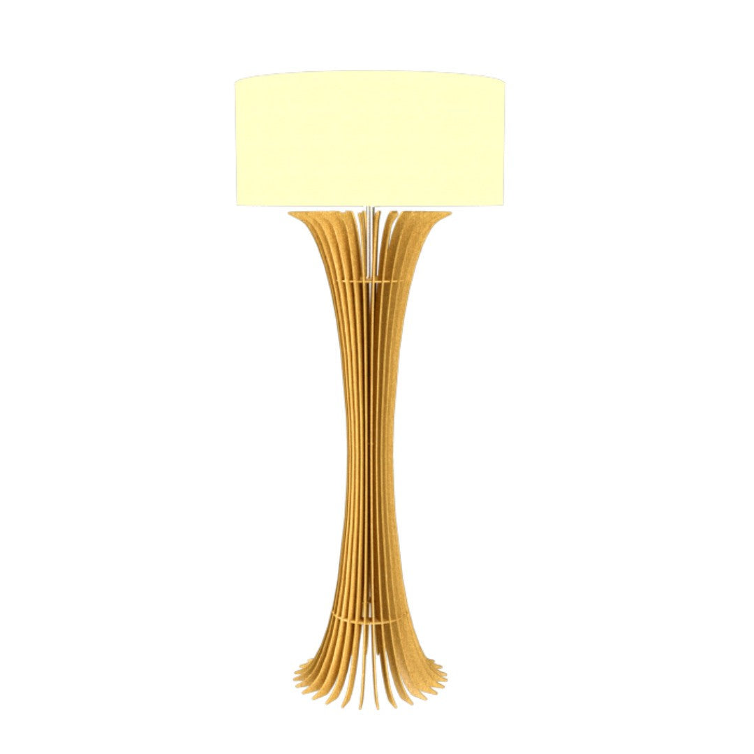 Accord Lighting - 363.49 - One Light Floor Lamp - Stecche di Legno - Organic Gold