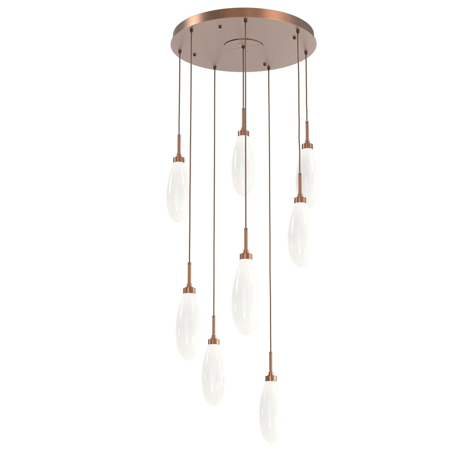 Hammerton Studio - CHB0071-08-BB-WL-C01-L3 - LED Pendant - Fiori - Burnished Bronze