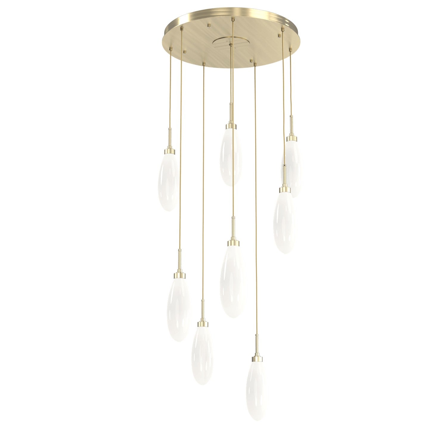 Hammerton Studio - CHB0071-08-HB-WL-C01-L3 - LED Pendant - Fiori - Heritage Brass