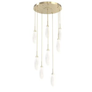 Hammerton Studio - CHB0071-08-HB-WL-C01-L3 - LED Pendant - Fiori - Heritage Brass