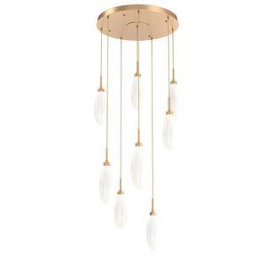 Hammerton Studio - CHB0071-08-NB-WL-C01-L3 - LED Pendant - Fiori - Novel Brass