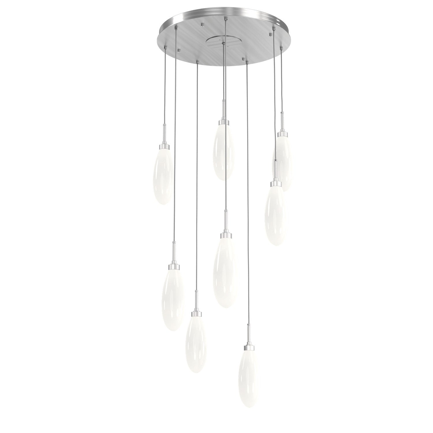 Hammerton Studio - CHB0071-08-SN-WL-C01-L3 - LED Pendant - Fiori - Satin Nickel