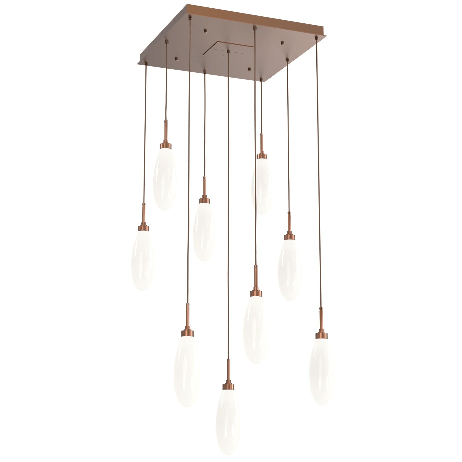 Hammerton Studio - CHB0071-09-BB-WL-C01-L3 - LED Pendant - Fiori - Burnished Bronze