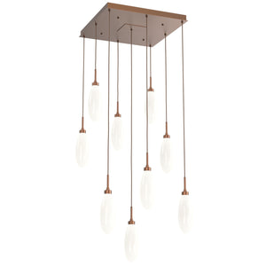 Hammerton Studio - CHB0071-09-BB-WL-C01-L3 - LED Pendant - Fiori - Burnished Bronze