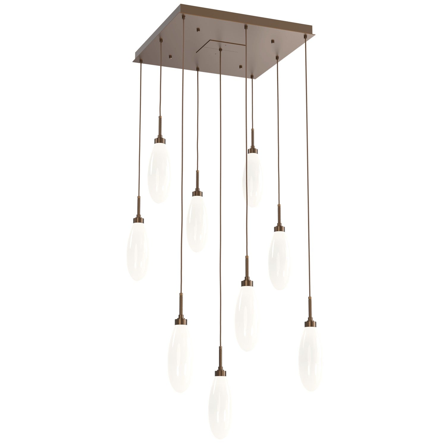 Hammerton Studio - CHB0071-09-FB-WL-C01-L3 - LED Pendant - Fiori - Flat Bronze