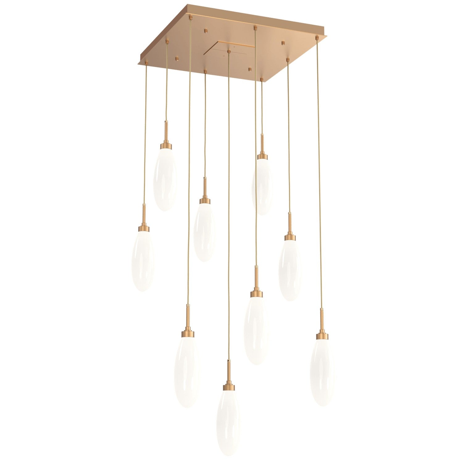 Hammerton Studio - CHB0071-09-NB-WL-C01-L3 - LED Pendant - Fiori - Novel Brass