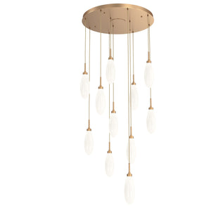 Hammerton Studio - CHB0071-11-NB-WL-C01-L3 - LED Pendant - Fiori - Novel Brass