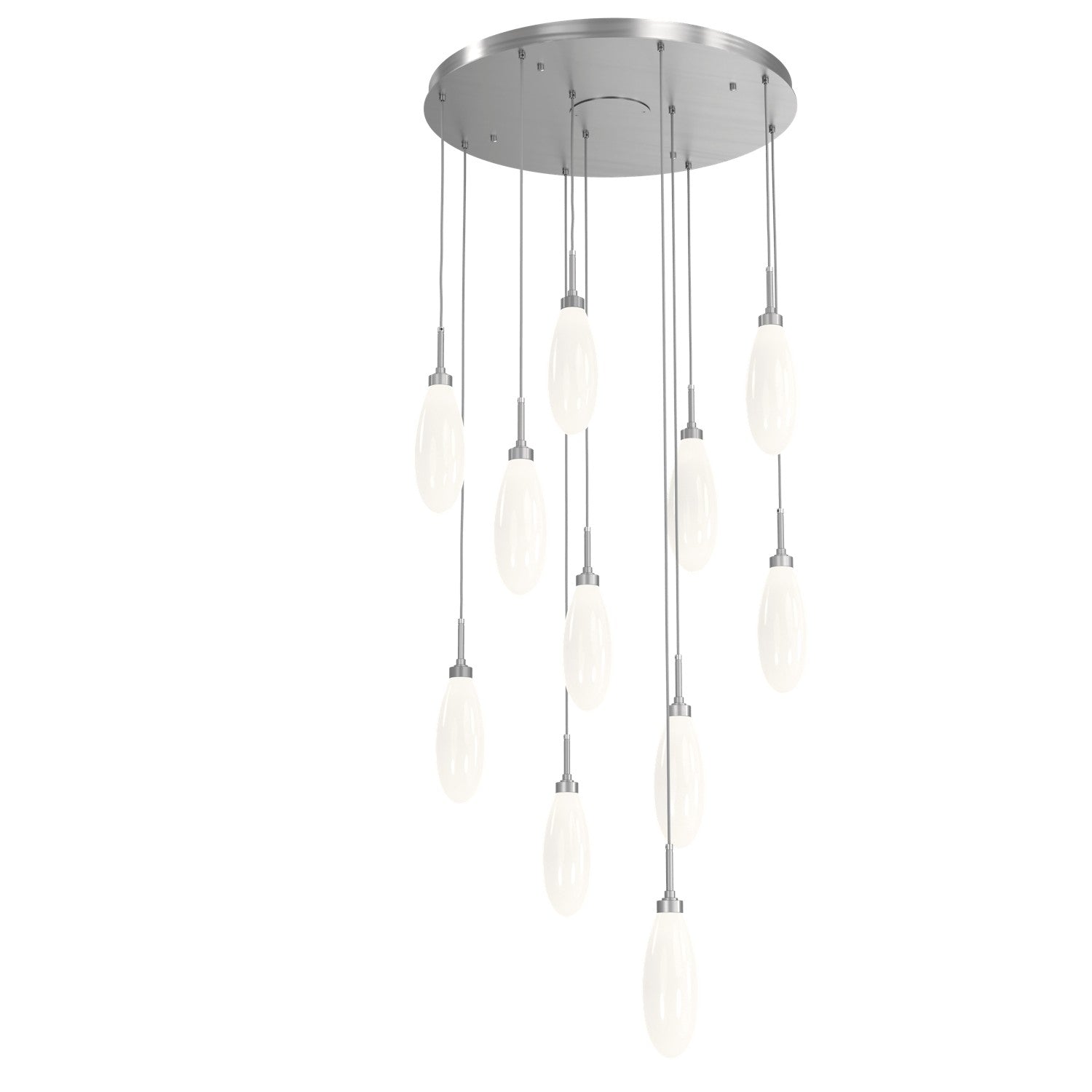 Hammerton Studio - CHB0071-11-SN-WL-C01-L3 - LED Pendant - Fiori - Satin Nickel