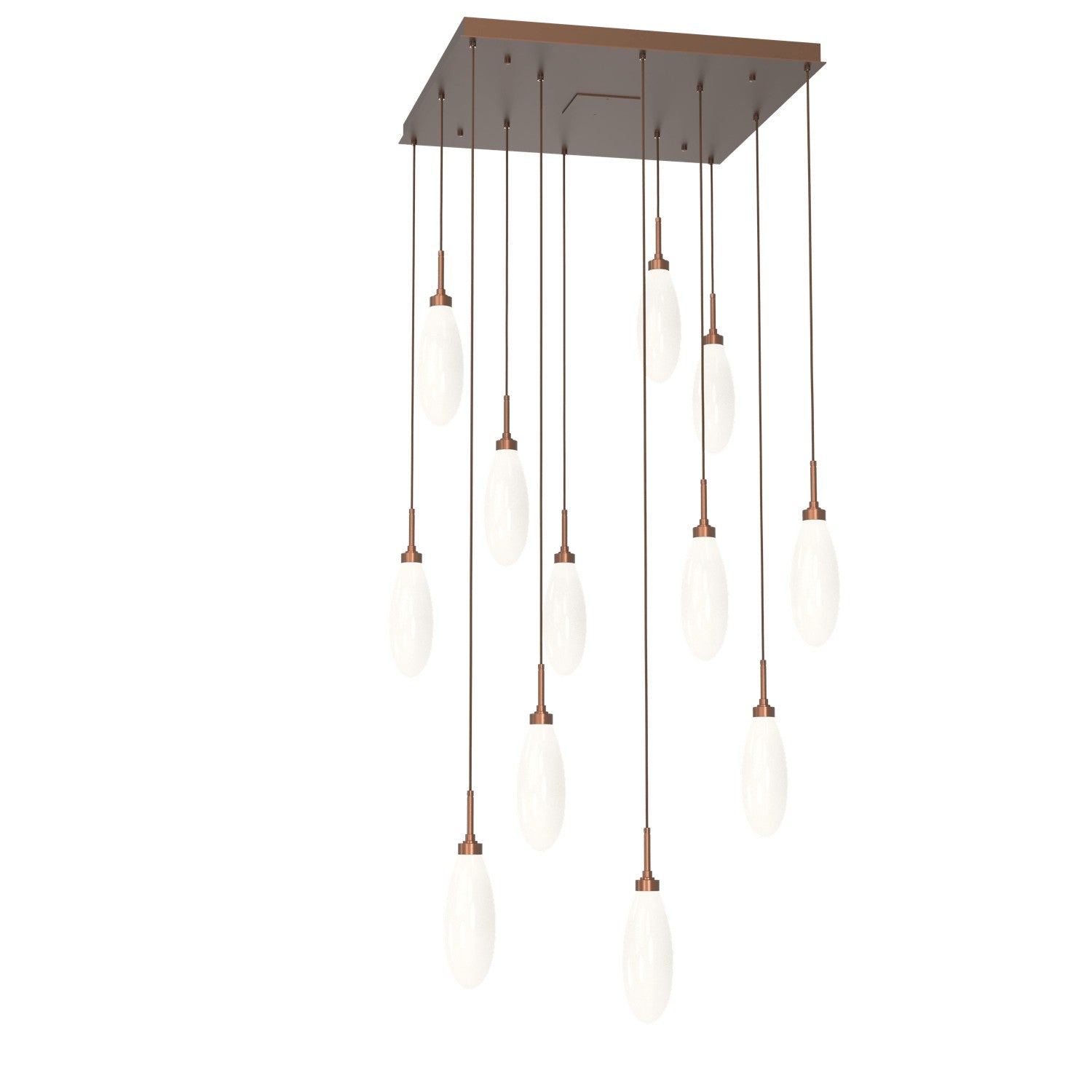 Hammerton Studio - CHB0071-12-BB-WL-C01-L3 - LED Pendant - Fiori - Burnished Bronze