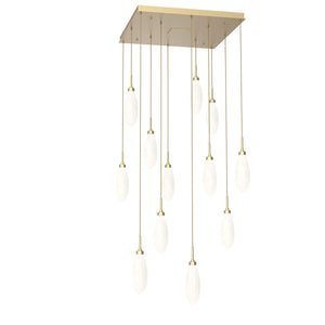 Hammerton Studio - CHB0071-12-GB-WL-C01-L3 - LED Pendant - Fiori - Gilded Brass