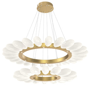 Hammerton Studio - CHB0071-2T-GB-WL-CA1-L3 - LED Chandelier - Fiori - Gilded Brass