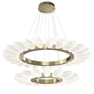 Hammerton Studio - CHB0071-2T-HB-WL-CA1-L3 - LED Chandelier - Fiori - Heritage Brass