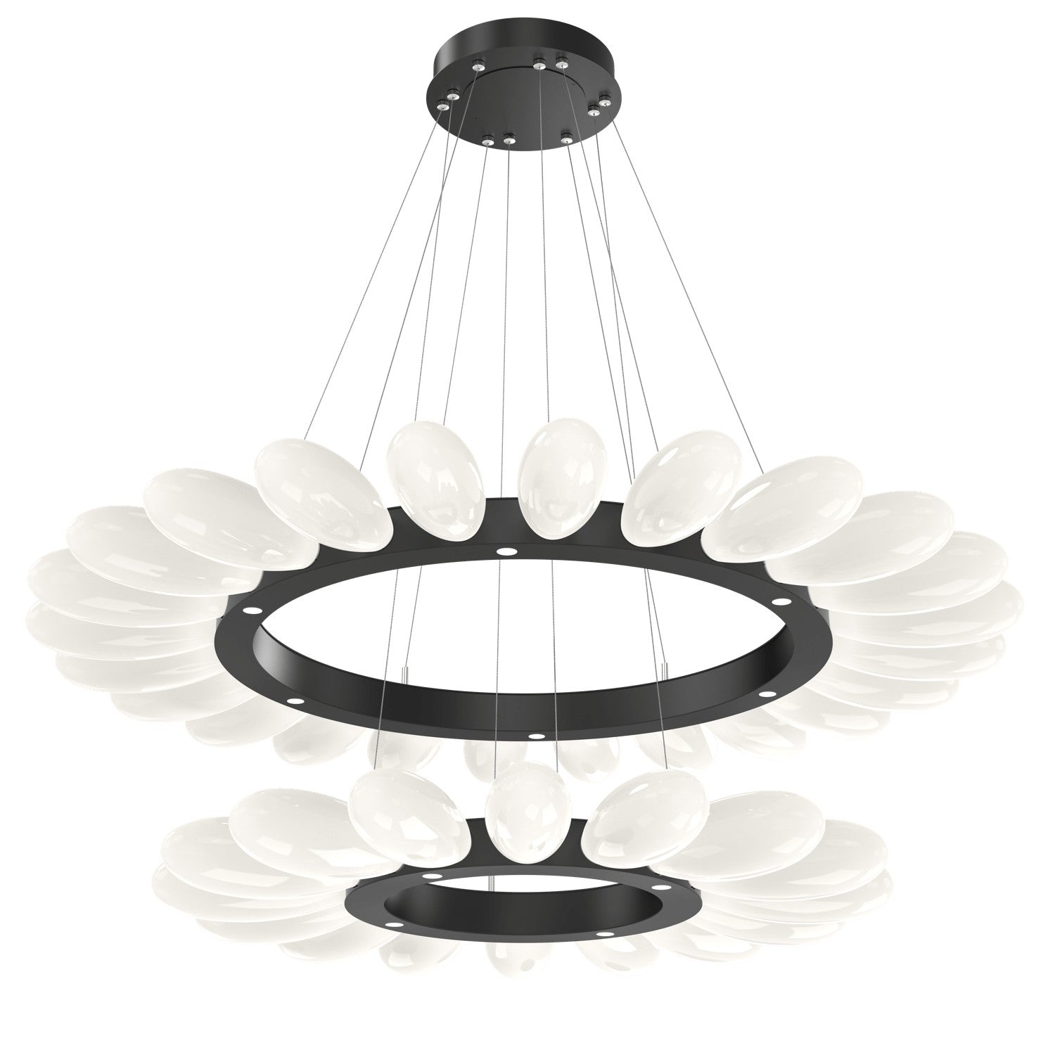 Hammerton Studio - CHB0071-2T-MB-WL-CA1-L3 - LED Chandelier - Fiori - Matte Black