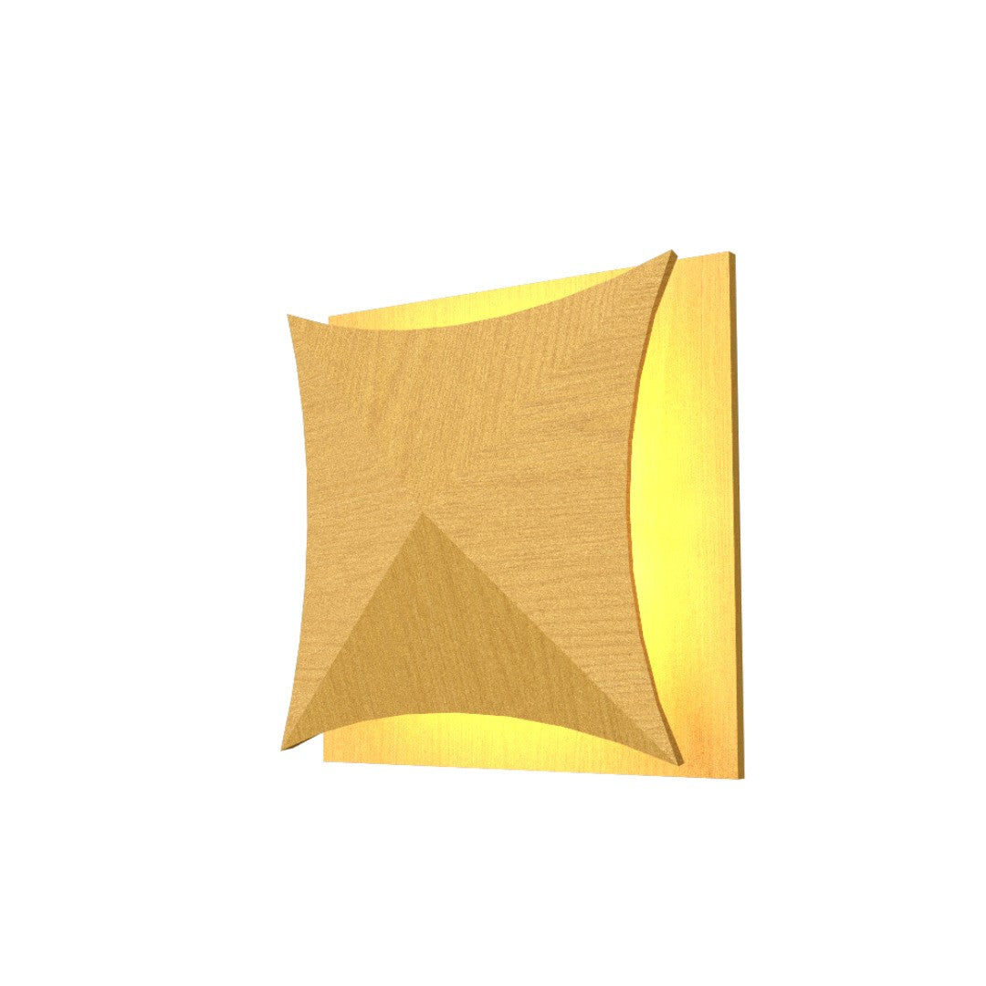 Accord Lighting - 4063LED.49 - LED Wall Lamp - Facet - Organic Gold