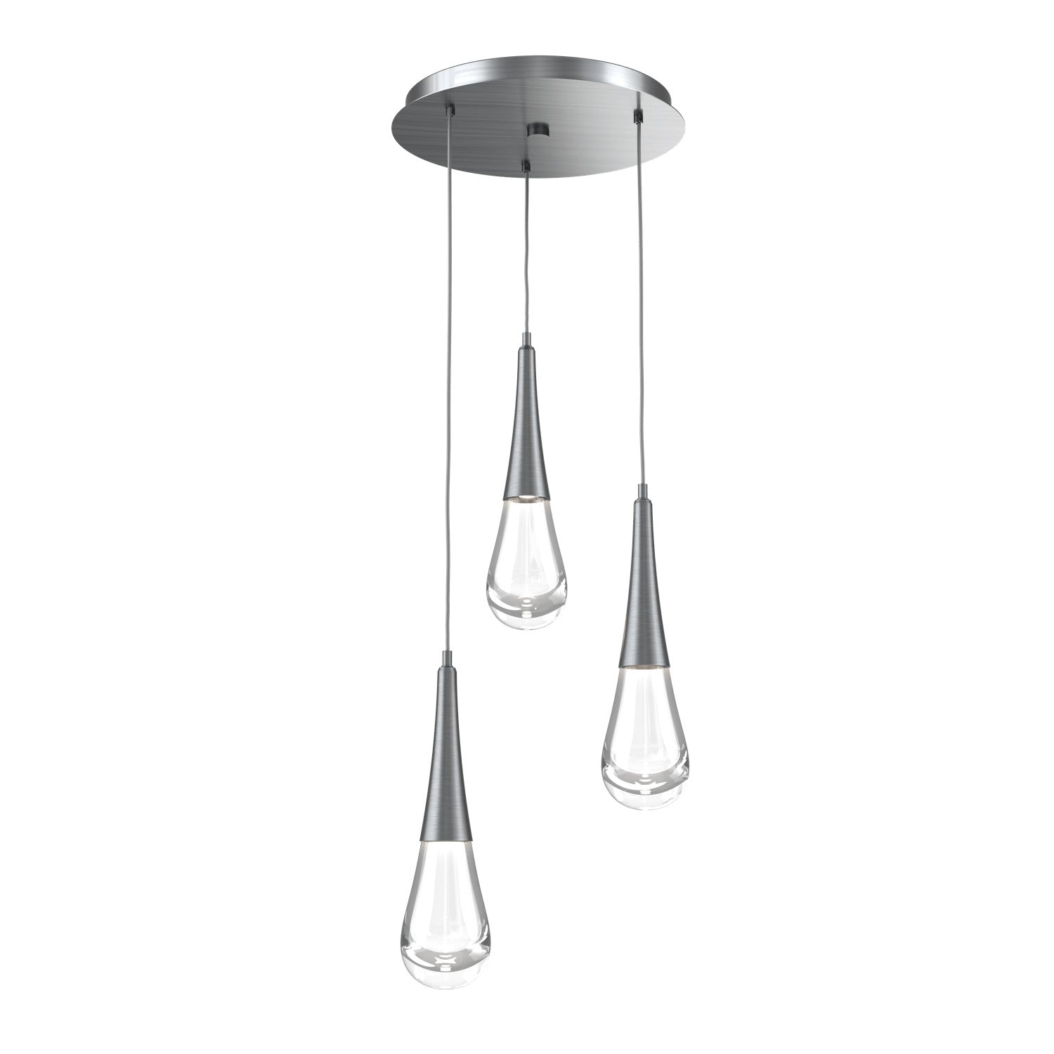 Hammerton Studio - CHB0078-03-GM-C-C01-L1 - LED Pendant - Raindrop - Gunmetal