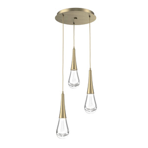 Hammerton Studio - CHB0078-03-HB-C-C01-L1 - LED Pendant - Raindrop - Heritage Brass