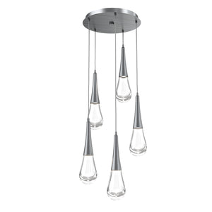 Hammerton Studio - CHB0078-05-GM-C-C01-L1 - LED Pendant - Raindrop - Gunmetal