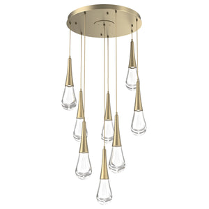 Hammerton Studio - CHB0078-08-HB-C-C01-L1 - LED Pendant - Raindrop - Heritage Brass