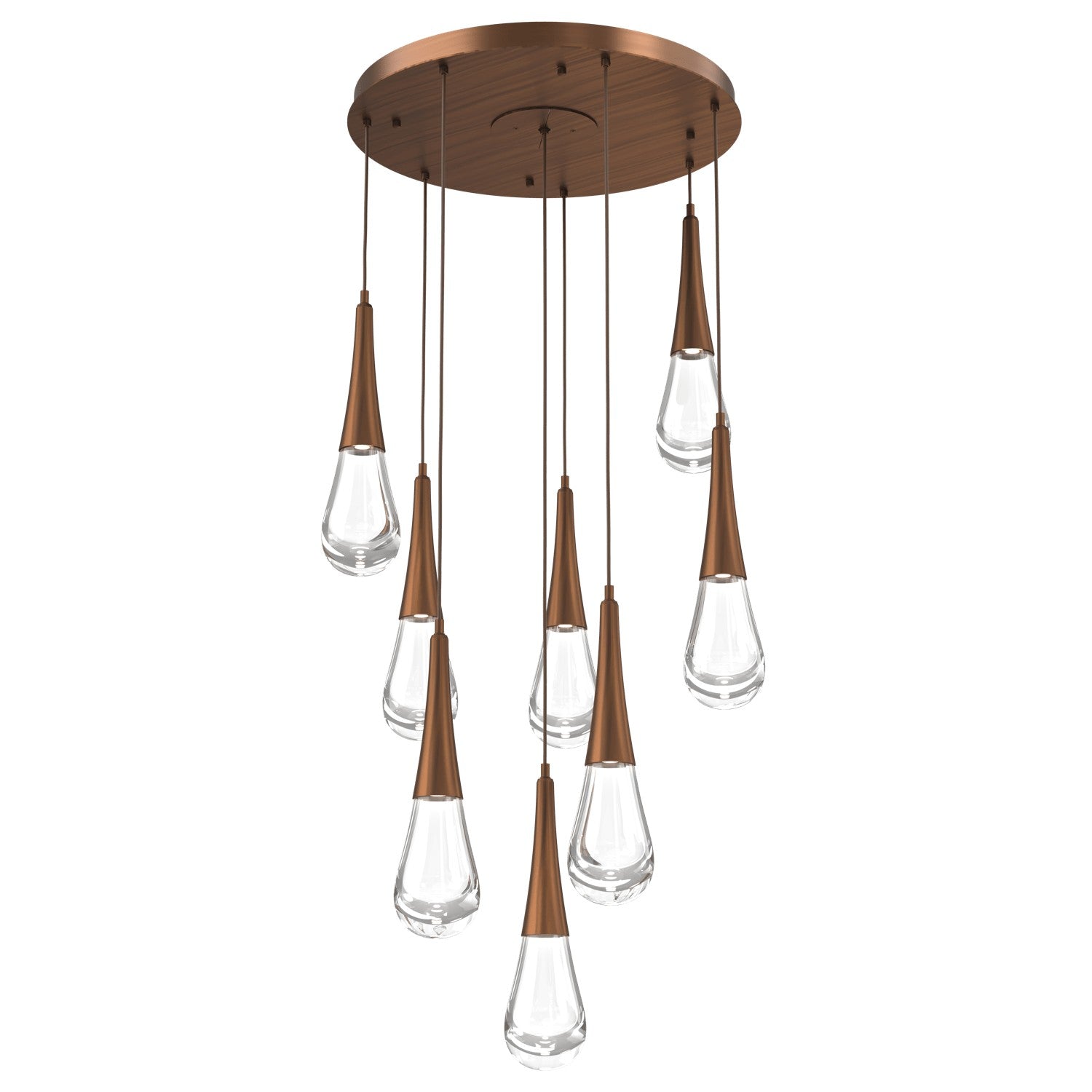 Hammerton Studio - CHB0078-08-RB-C-C01-L1 - LED Pendant - Raindrop - Oil Rubbed Bronze