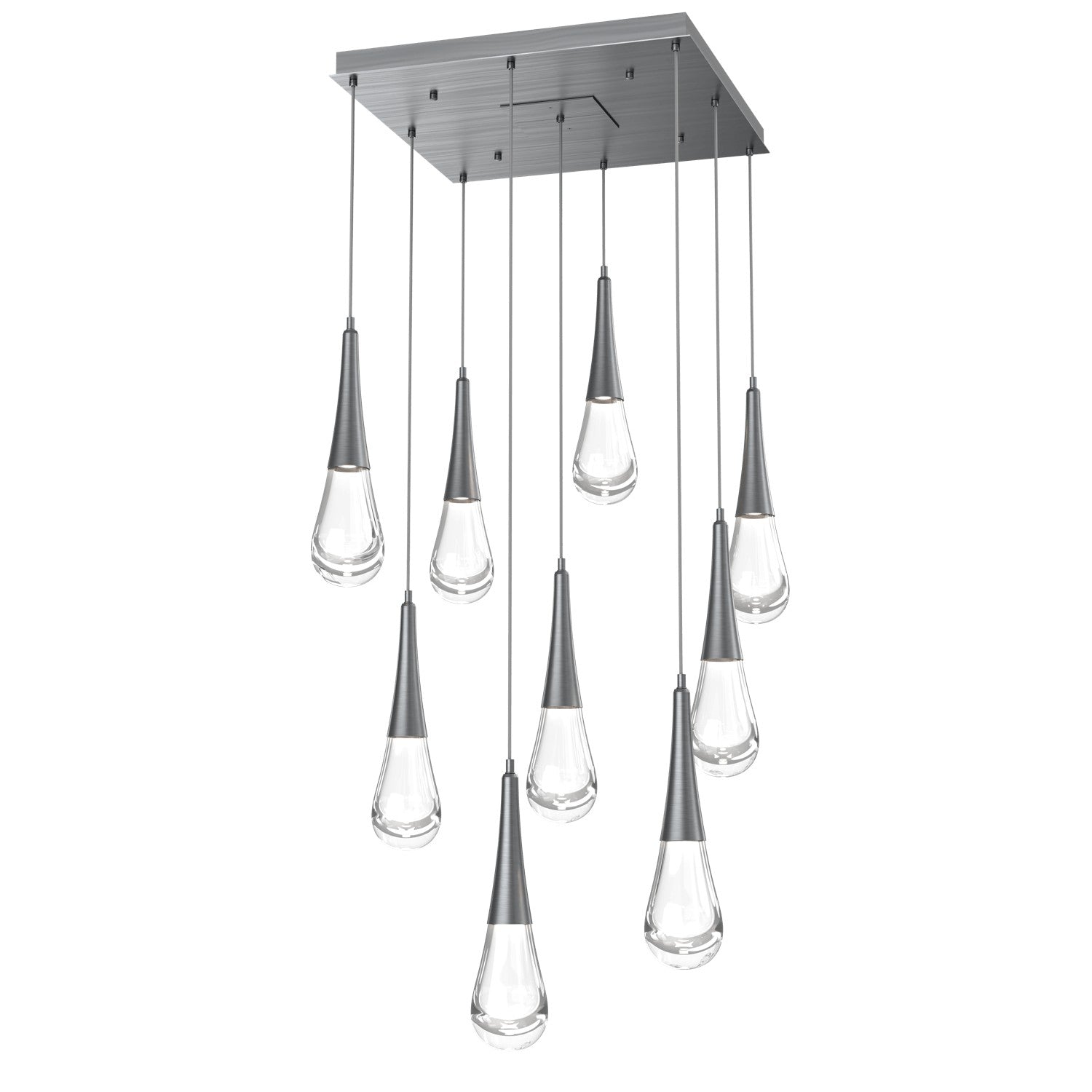 Hammerton Studio - CHB0078-09-GM-C-C01-L1 - LED Pendant - Raindrop - Gunmetal