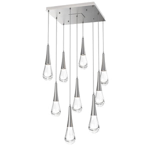 Hammerton Studio - CHB0078-09-SN-C-C01-L1 - LED Pendant - Raindrop - Satin Nickel