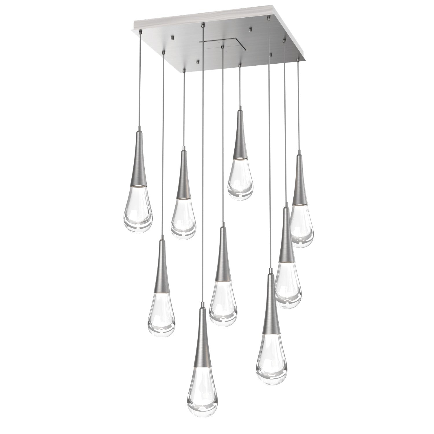 Hammerton Studio - CHB0078-09-SN-C-C01-L3 - LED Pendant - Raindrop - Satin Nickel