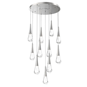 Hammerton Studio - CHB0078-11-SN-C-C01-L1 - LED Pendant - Raindrop - Satin Nickel