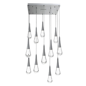 Hammerton Studio - CHB0078-12-GM-C-C01-L1 - LED Pendant - Raindrop - Gunmetal