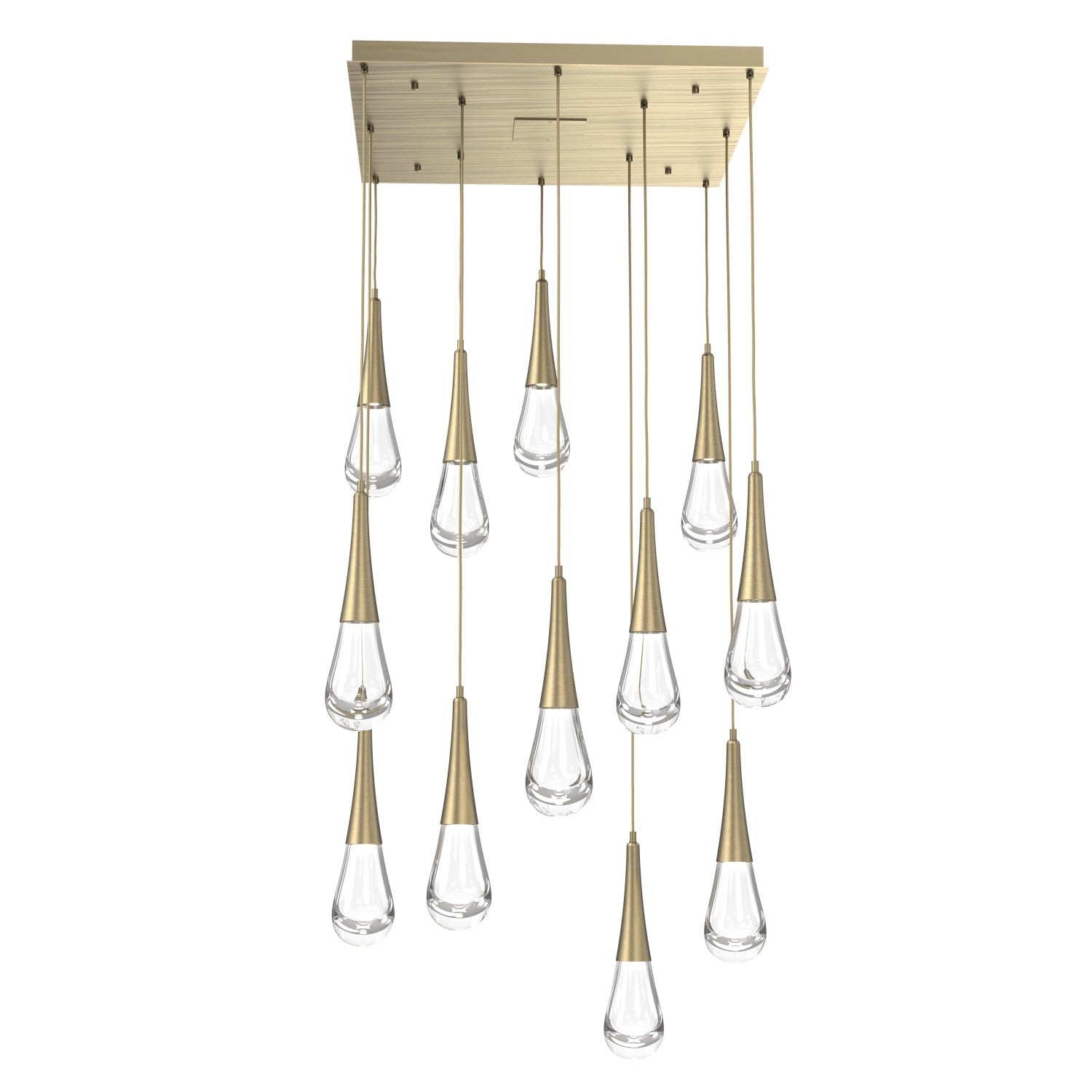 Hammerton Studio - CHB0078-12-HB-C-C01-L1 - LED Pendant - Raindrop - Heritage Brass