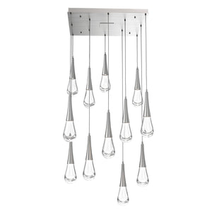 Hammerton Studio - CHB0078-12-SN-C-C01-L1 - LED Pendant - Raindrop - Satin Nickel