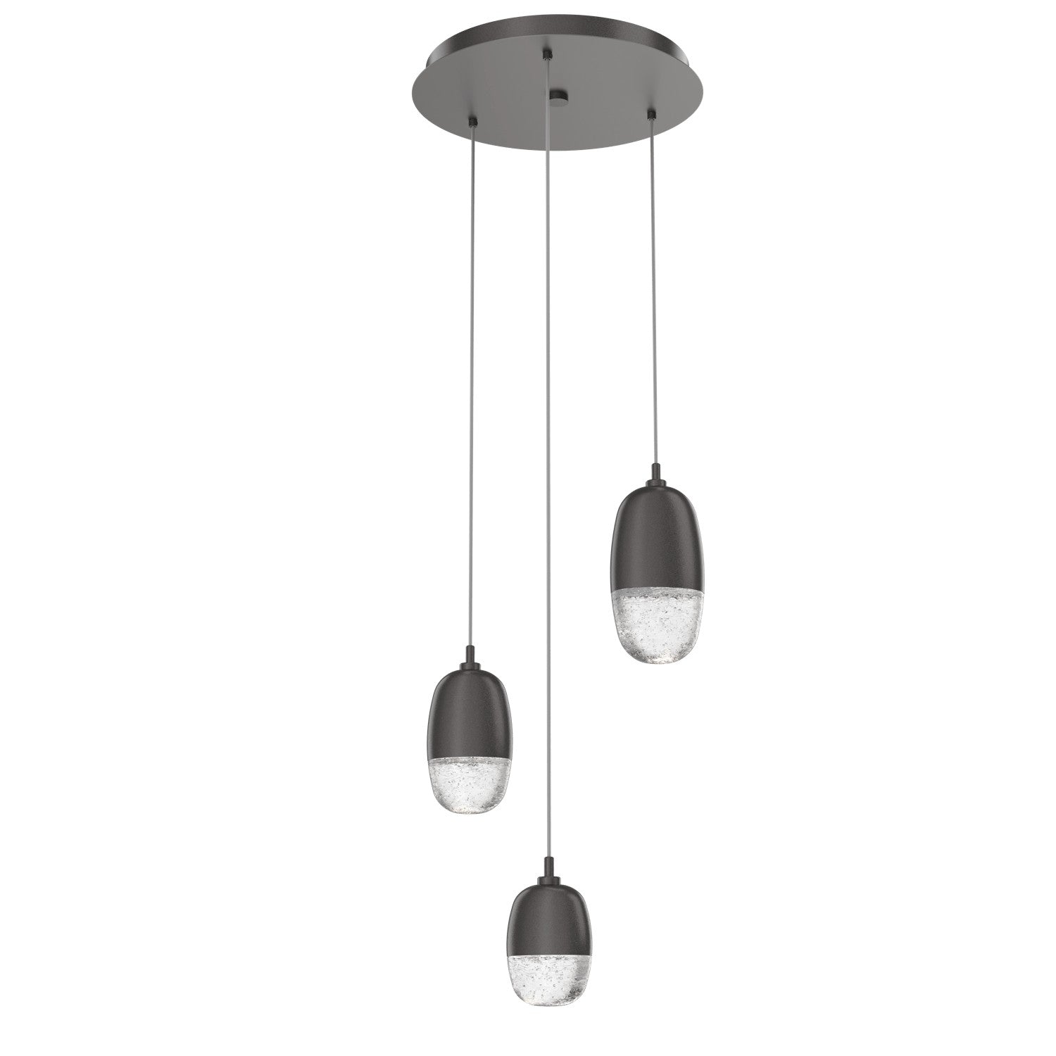 Hammerton Studio - CHB0079-03-GP-PC-C01-L3 - LED Pendant - Pebble - Graphite