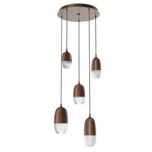 Hammerton Studio - CHB0079-05-BB-PC-C01-L1 - LED Pendant - Pebble - Burnished Bronze