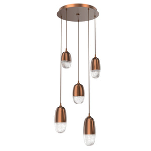 Hammerton Studio - CHB0079-05-BB-PC-C01-L3 - LED Pendant - Pebble - Burnished Bronze